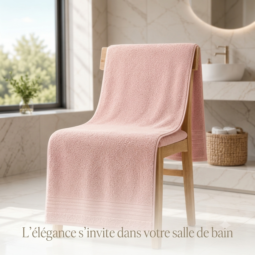 Serviette Douceur Premium — 100% Coton, 160x80cm