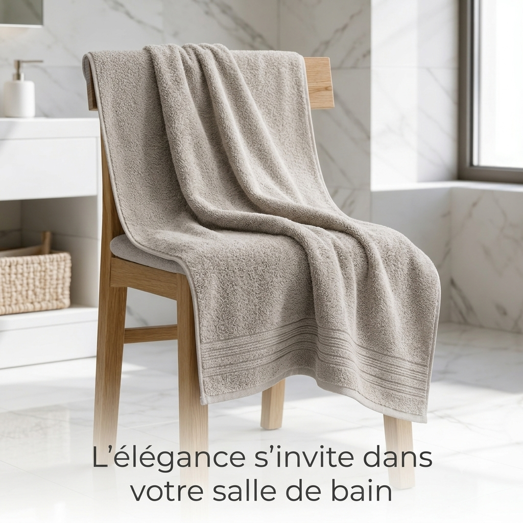 Serviette Douceur Premium — 100% Coton, 160x80cm